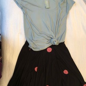 LuLaRoe Madison skirt, XL With bonus top